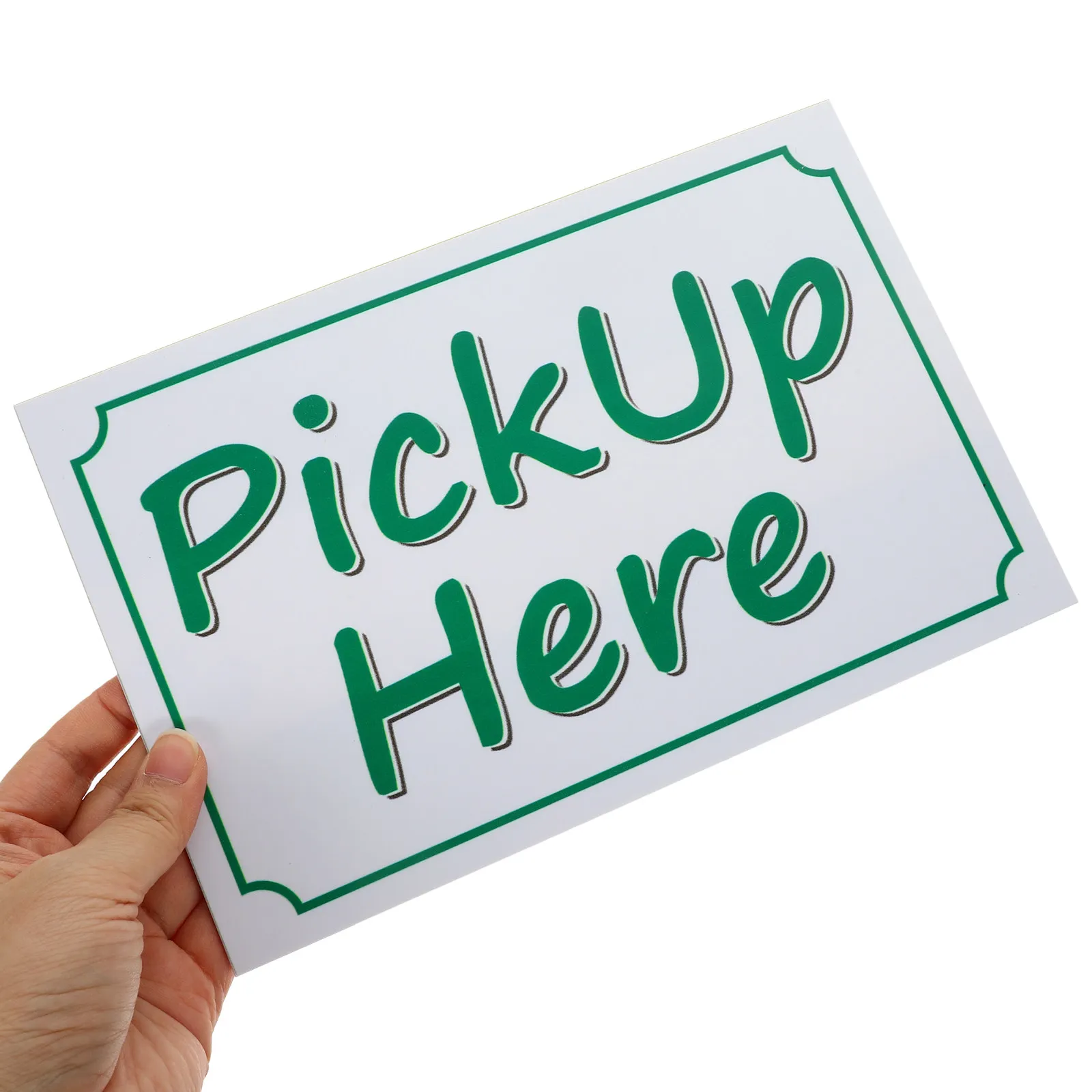 Large PVC Notification Sticker Set – “Pick Up Here” Notice Decal for Retail Store, Office & Business