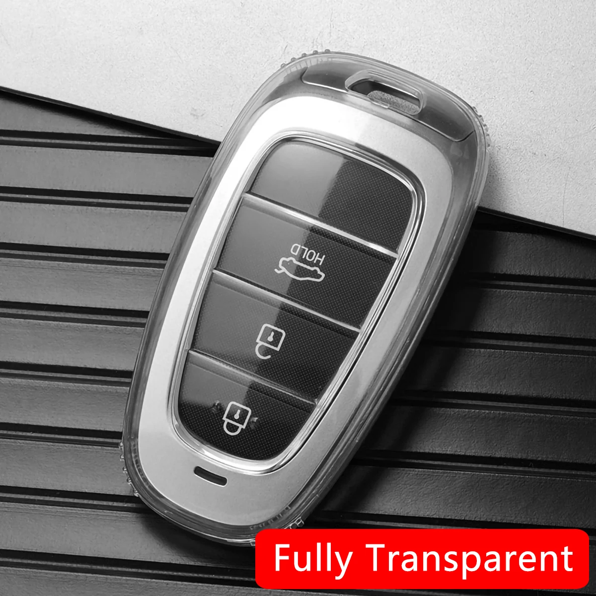 Transparente TPU Car Smart Key Cover, caso claro para Hyundai, Sonata, Tucson, Santa Fe, Cruz, IONIQ, 5, Palisade, Nexo Acessórios