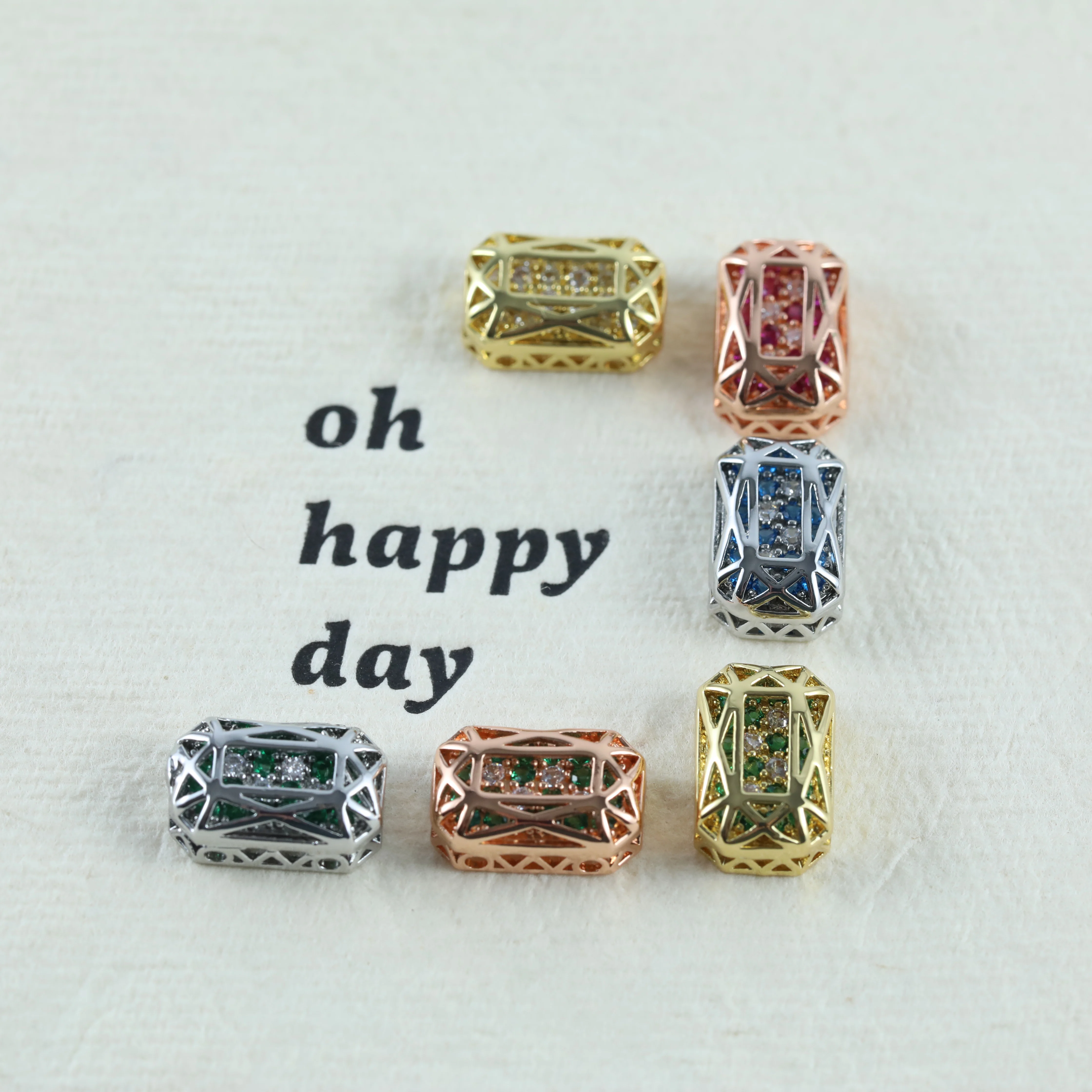 Octagonal Rectangle Claw Rhinestones Drill Cube Series Brilliant Crystal DIY Jewelry Accessories For Bags Shoes Wedding Dress