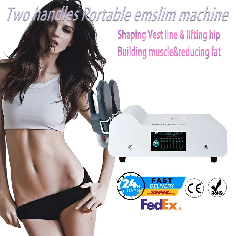 

New EMSlim RF Beauty Machine 2 Handles Work Separately for Efficient Body Shaping, Ab Sculpting & Butt Lifting