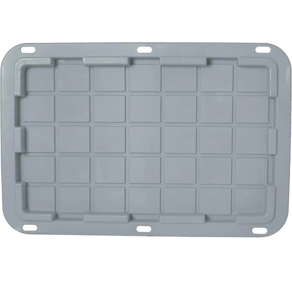 NEGRO Y AMARILLO, contenedor de almacenamiento resistente de 27 galones y tapa a presión, negro y gris, (14,3 A x 20,6 L x 30,6 P), meteorológico