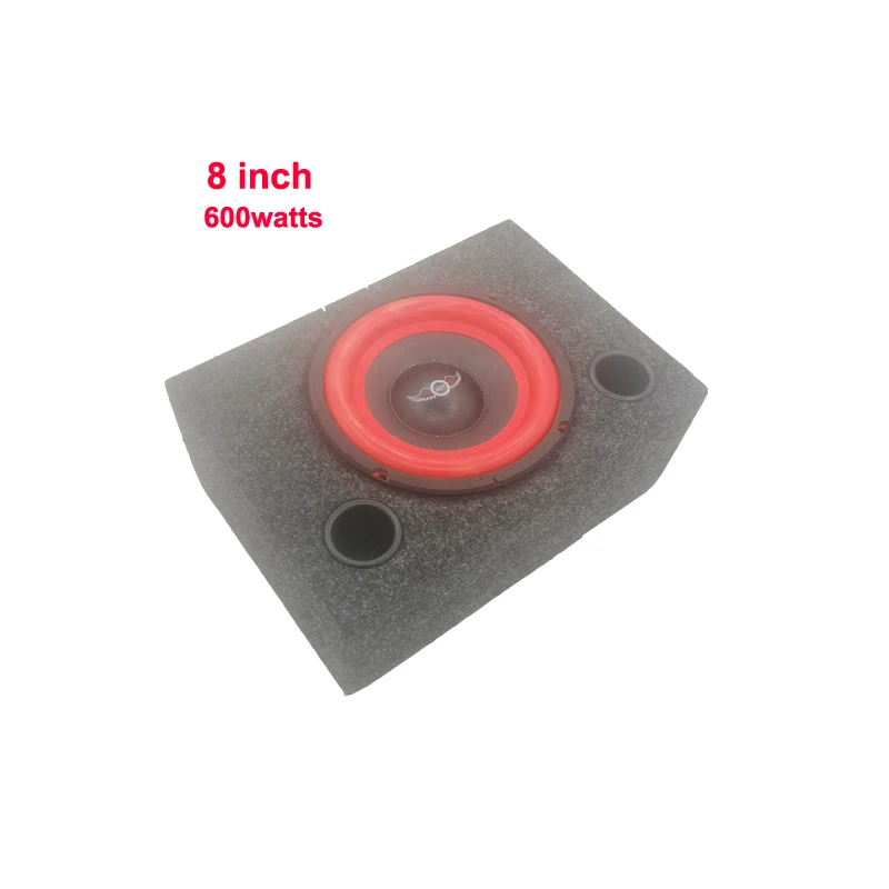 

1 Set 400watts 8-Inch 4 ohm New Ultra-thin Passive Speaker Subwoofer Wooden Box Square MDF Felt Car Modified Junction Box