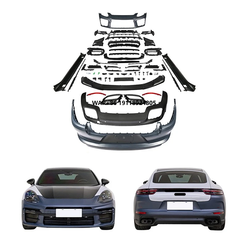 

971 2017-2023 Car Modification Upgrade 976 Turbo Body Kit Front Bumper Rear Bumper for Panamera