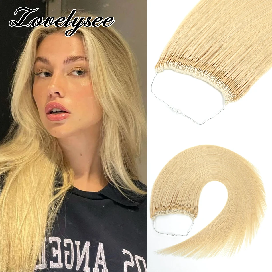 Extensions de Cheveux Brésiliens Naturels Remy, en Coton, Sans Trame, pour Femme, 12 à 26 Pouces