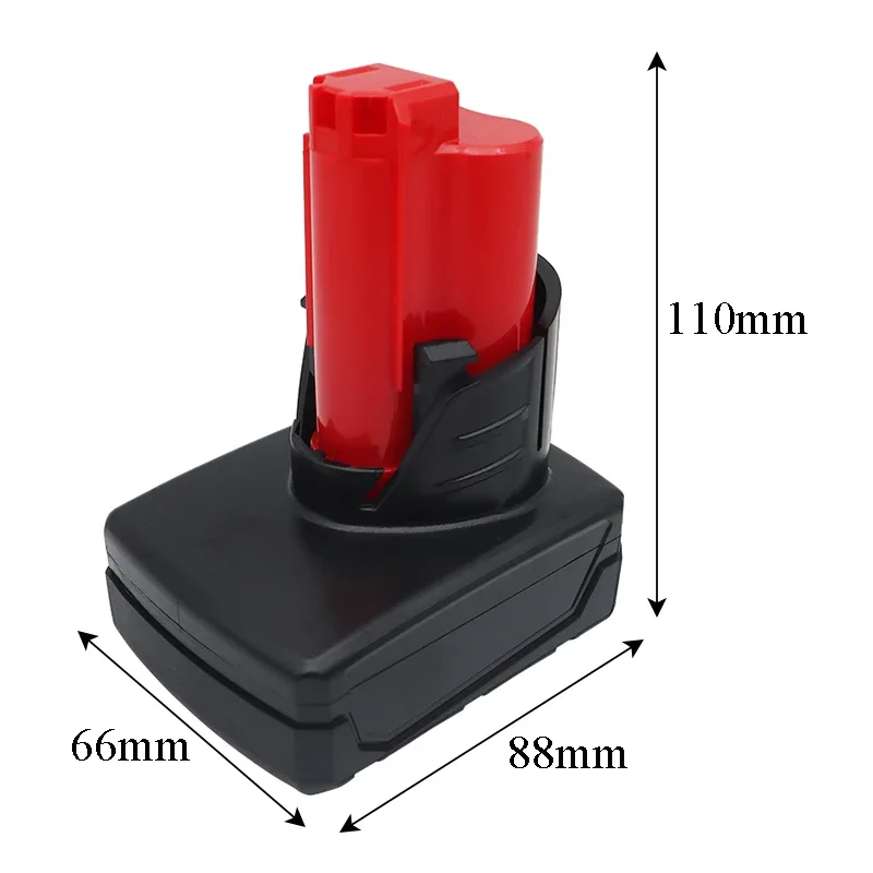 Dla M12 bateria obudowa z tworzywa sztucznego etykieta płytka obwodu drukowanego dla Milwaukee 12V 10.8V 48-11-2411 litowo-jonowa obudowa opakowanie