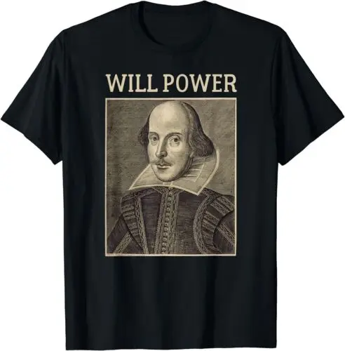 

Shakespeare Will Power Literature Vintage Shakespeare Poster T-Shirt