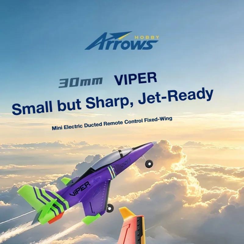 FMS  Blue Arrow 30mm Ducted Fan Fixed Wing Rc Airplane Beginner Resistant Drop Electric Remote Control Aircraft Model