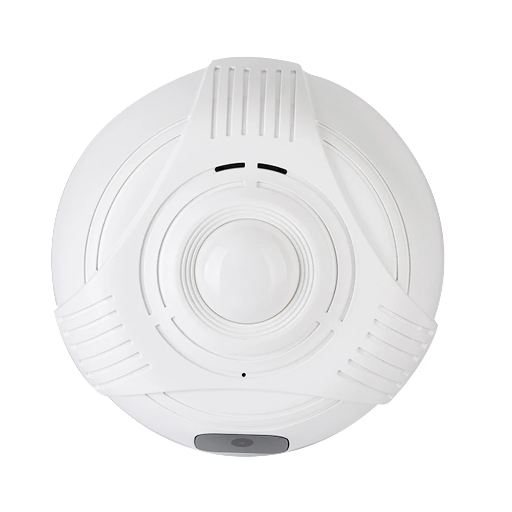 

TUYA HD 1080P-пустышка детектора дыма WI-FI камера безопасности с вращающейся сковородой на 330 градусов Push-уведомление с бесплатным приложением