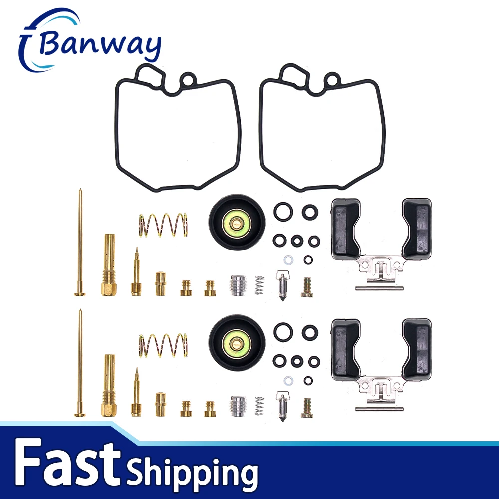 

2pcs Carburetor Rebuild Repair Kit w/ Float For Honda CM400A Hondamatic 1979-1980 CM400T 1979 Carb Overhaul Set