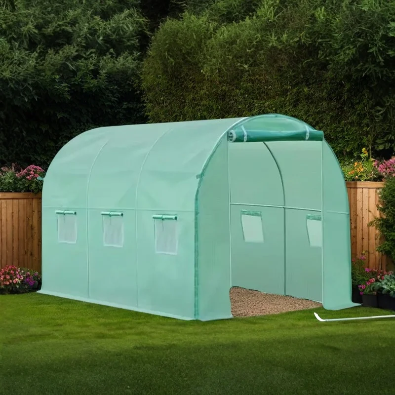 ฟอยล์ปกสีขาวเดินในโรงเรือน โรงเรือน โรงเรือนสวน Hothouse Garden Plant Shed