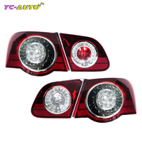 For Volkswagen VW Passat B6 Sendan 2006 2007 2008 2009 2010 2011 Rear Tail Light Lamp DRL Outer Inner Dark Red Car Accessories