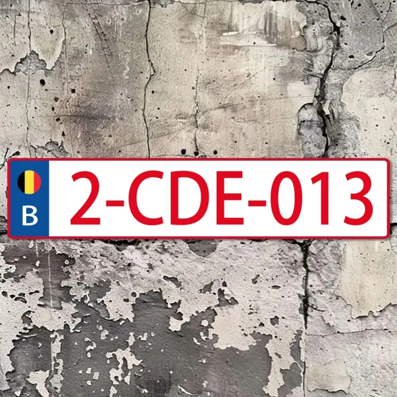 Anpassbares belgisches Schacht-Abdeckungsschild, personalisierte Party-Heimwanddekoration, individuelle hängende Plakette, nur Ornament-Dekoration