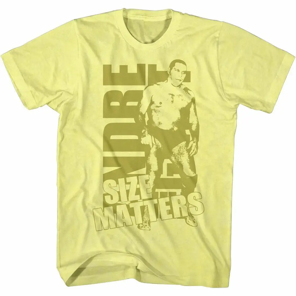 Andre The Giant Size Gold Yellow T Shirt