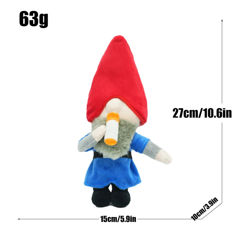 

27cm Burglin Gnomes Plush Stuffed Toy Soft Red Hat Gnome Game Collectible Doll For Kids Boys Girls Birthday Gift