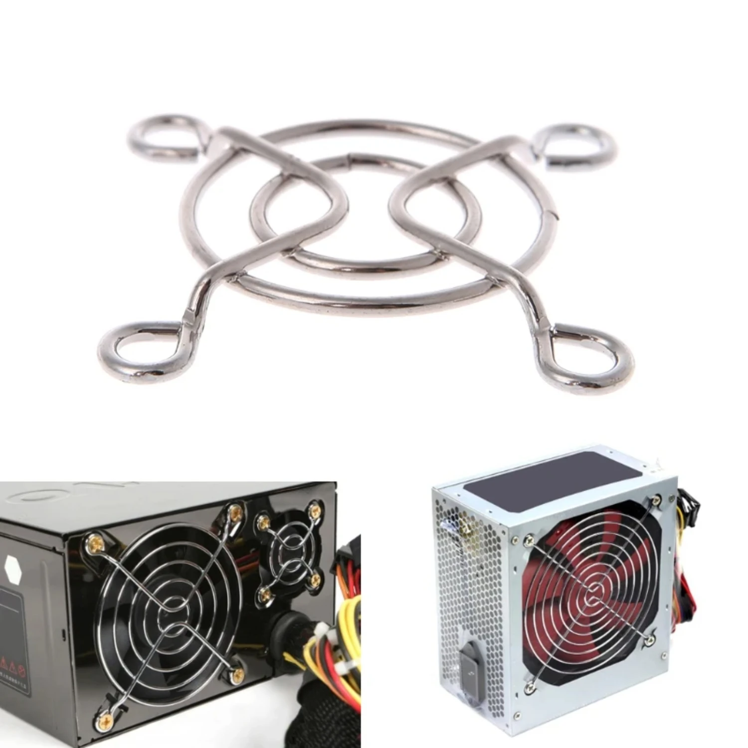 Secure and Protective Iron Mesh Fan Grille Safety Grid with 4cm Diameter - Ideal Choice for Computer Case Fans - Various Drop Sh