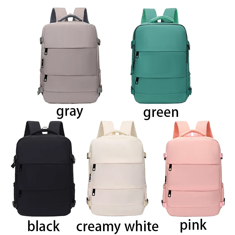 Mochila Versátil à Prova d'Água para Laptop, Design Unissex Moderno, Bolsos Laterais para Garrafa de Água e Pequenos Acessórios