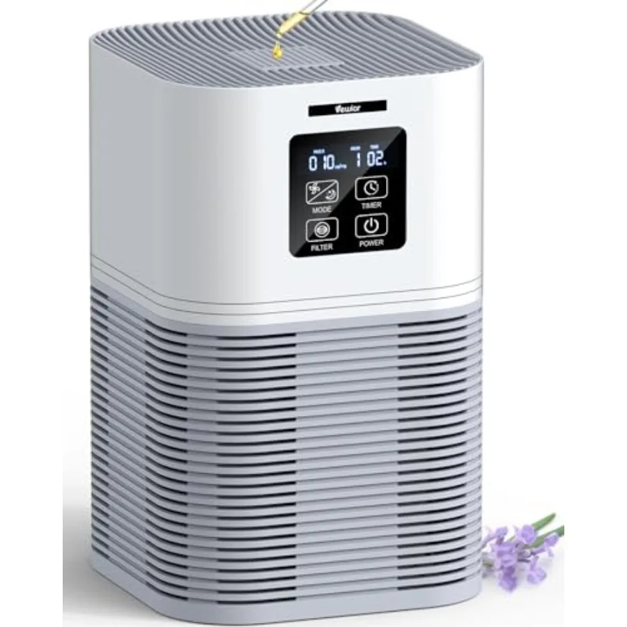 

Air Purifiers for Home Air Purifiers for Large Room up to 1200 sq.ft H13 True HEPA Air Filter with Fragrance Sponge 6 Timers Qu