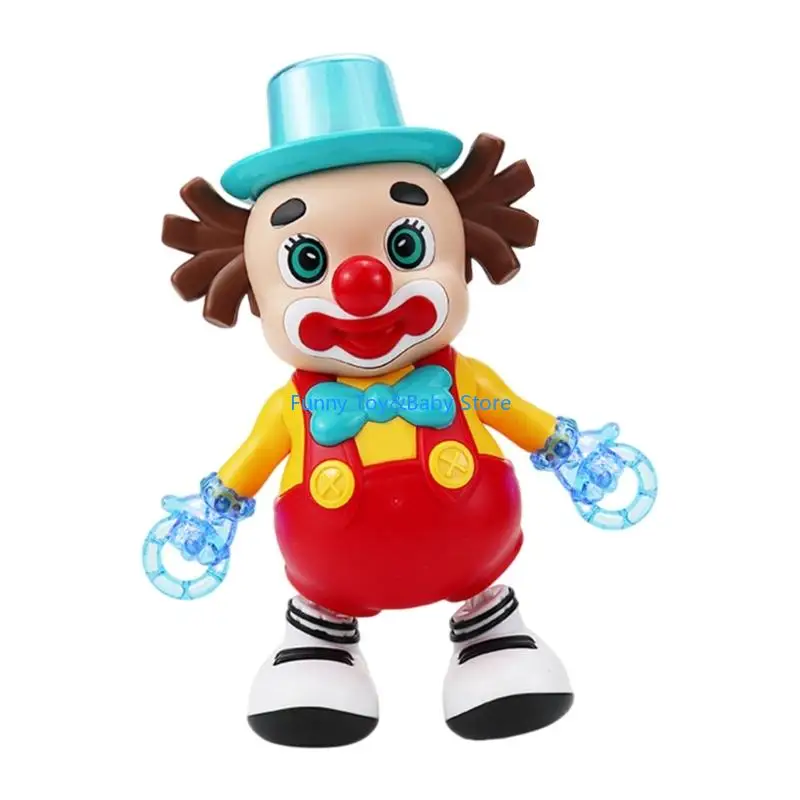 インタラクティブ教育ダンスピエロおもちゃ音楽と幼児のための楽しいモーションクロール学習活動おもちゃ C90B