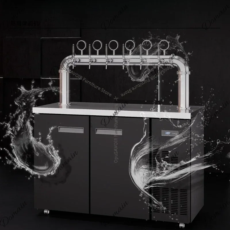 BHJ Air Cooled Commercial Beer Dispenser All-in-One Draft Beer Machine Craft Tap Dispenser Fresh Beer Brewing & Pouring Machine