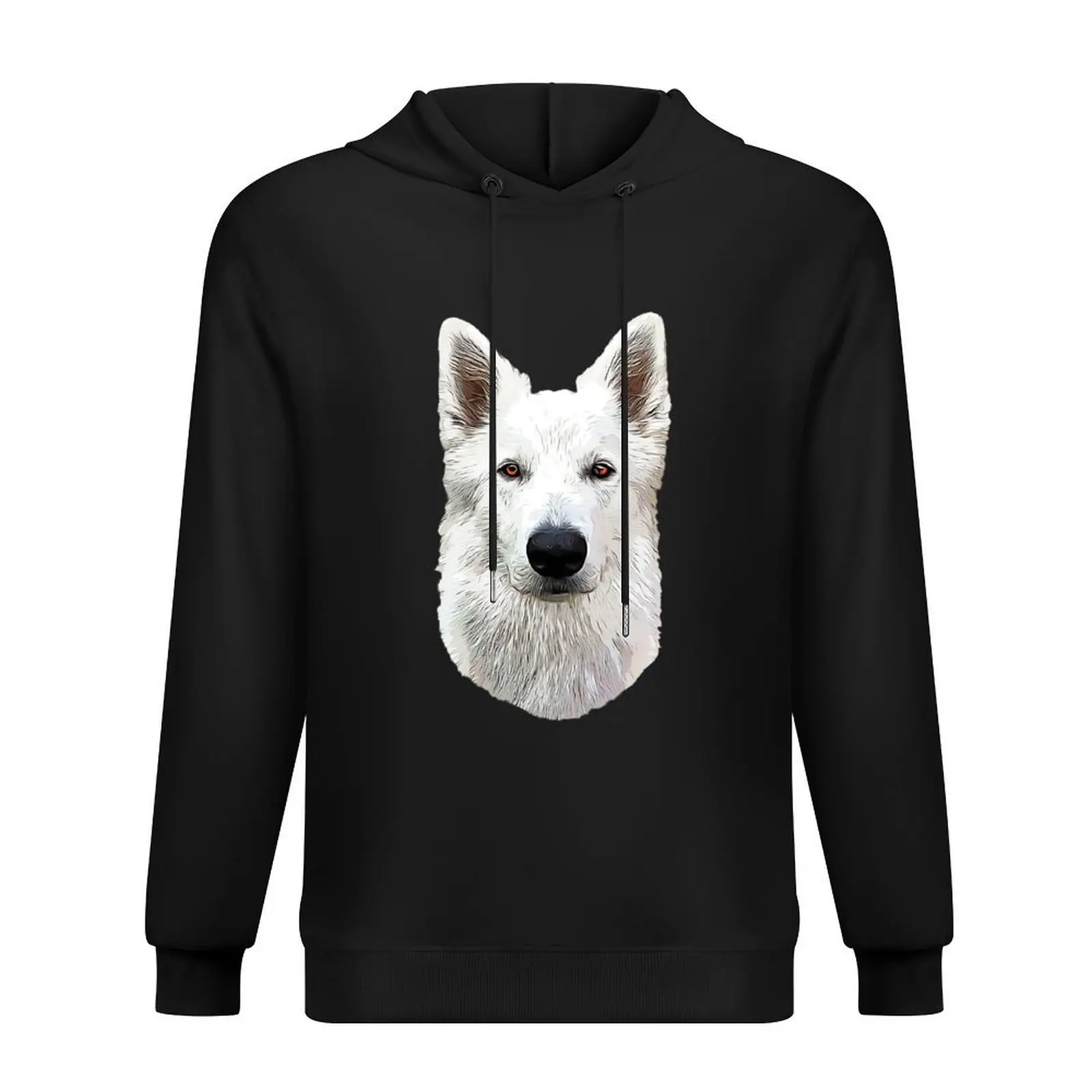 

White Swiss Shepherd Dog Hoodie clothes for men men's sweat-shirt set men's clothes men's winter sweater anime hoodie