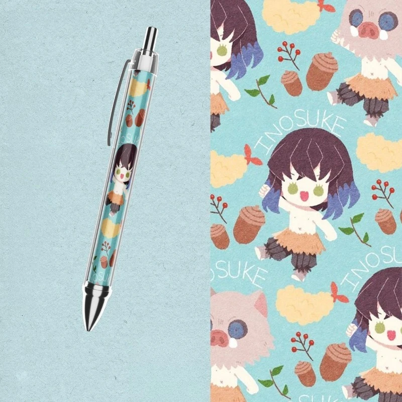 Demon Slayer Penne Gel 0.5mm Anime Figura Tanjirou Penna a sfera liquida diretta Kawaii Cancelleria Scuola Forniture per ufficio Regalo