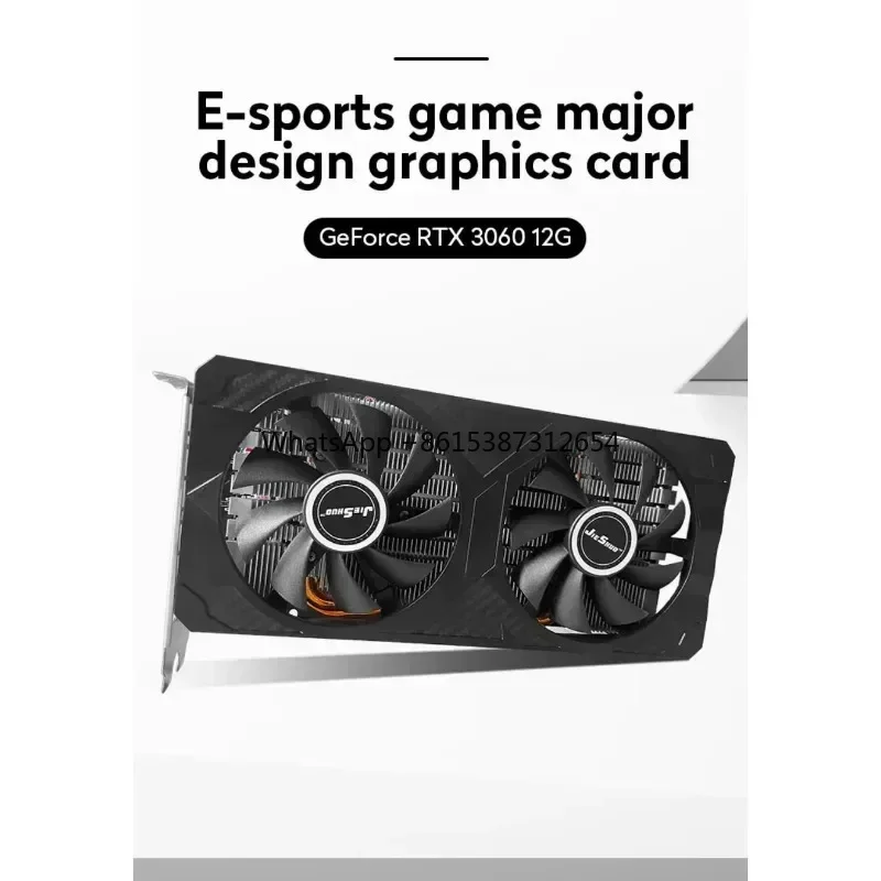 أفضل بطاقات الرسومات RTX3060 12G الجديدة للألعاب GDDR6 Rtx 3060 12GB GPU كمبيوتر 192bit DP * 3 PCI Express X16 4.0 RTX3060M 6G فيديو