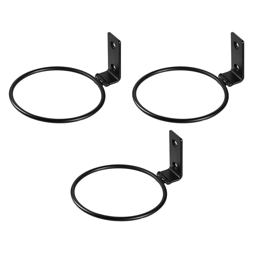 

3 Pcs Iron Durable Wall Flower Pot Wall Hooks Holder Flowerpot Holder Indoor Storage Rack Planter Racks Practical