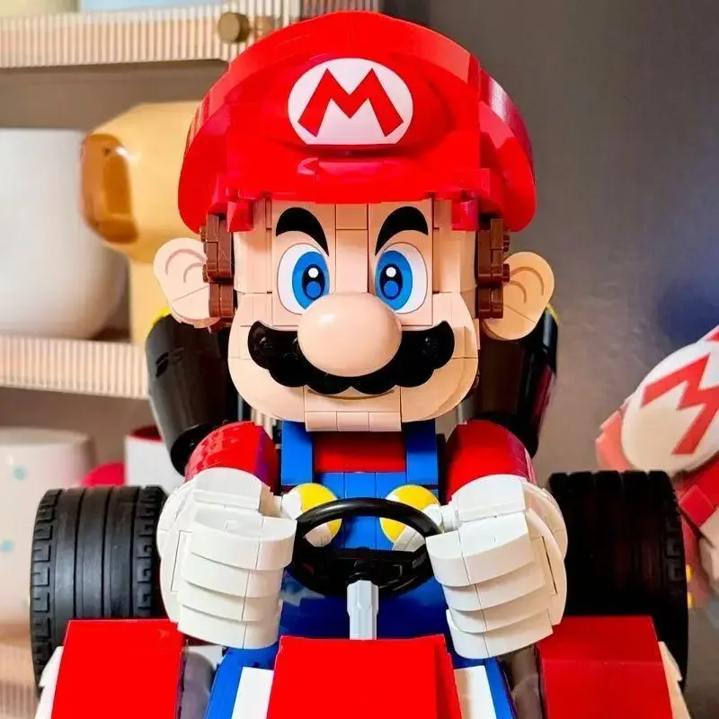 Miniso 2025 Nieuwe 1972 stks Racing Bouwstenen DIY Educatief Creatief Speelgoed Standaard Verjaardag Kerst Halloween Cadeaus Voor Kinderen