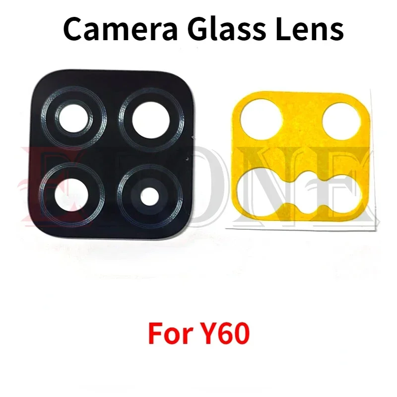 For Huawei nova Y60 Y61 Y70 Y90 Plus Rear Back Camera Glass Lens With Glue