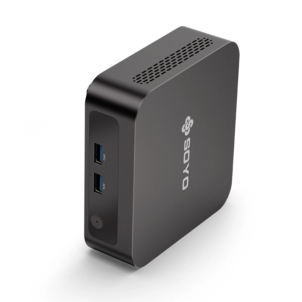 Mini PC SOYO Y5 con 8G de RAM, 128G de SSD ROM, CPU Intel Core i3 de 4ª generación, Mini Ordenadores con HD*2, Pantalla Dual 4K, Tipo-C/WiFi 5/BT, Mini PC de Escritorio 7
