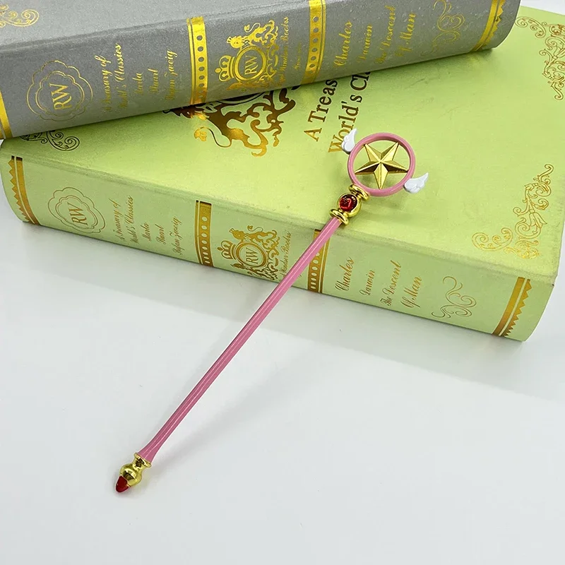 

17cm Cardcaptor Sakura Star Form Sealing Wand Sakura Kinomoto Anime Replica Metal Weapon Model Collectible Decoration Girl Toys