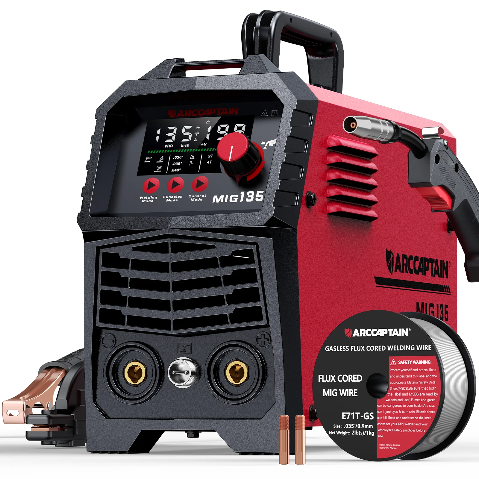 Portable Welding Generator - ARCCAPTAIN 135A Flux Core MIG Welder