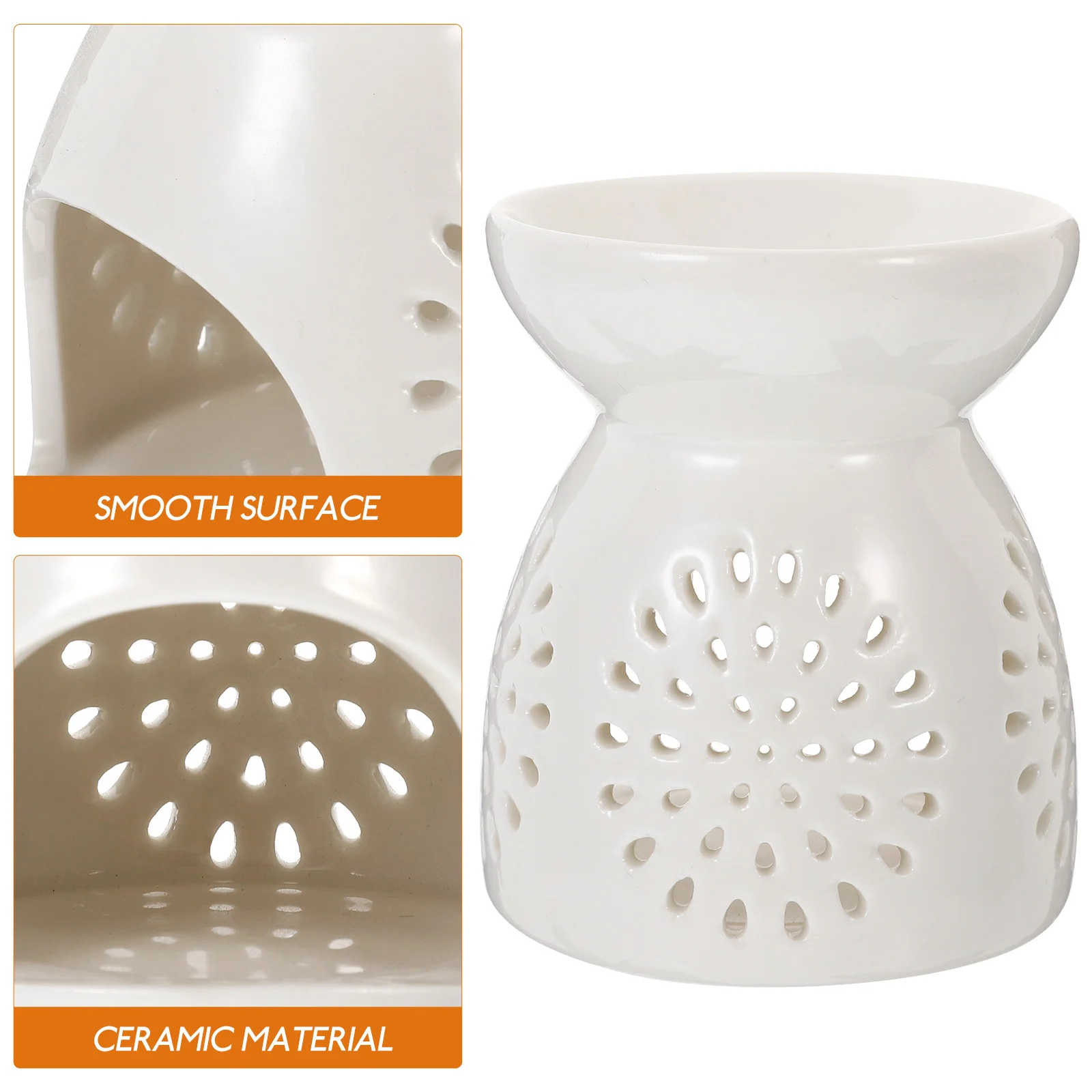 السيراميك رائحة الناشر موقد زيتي نمط جوفاء الزخرفية حامل الزيت العطري قاعدة مستقرة هدية تزيين المنزل #4
