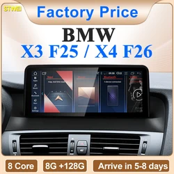 STWEI 2024 New ID6 ID7 ID8 UI 10.25inch Android System Wireless Carplay AUTO For BMW X3 F25 X4 F26 CIC NBT Car Video Players GPS