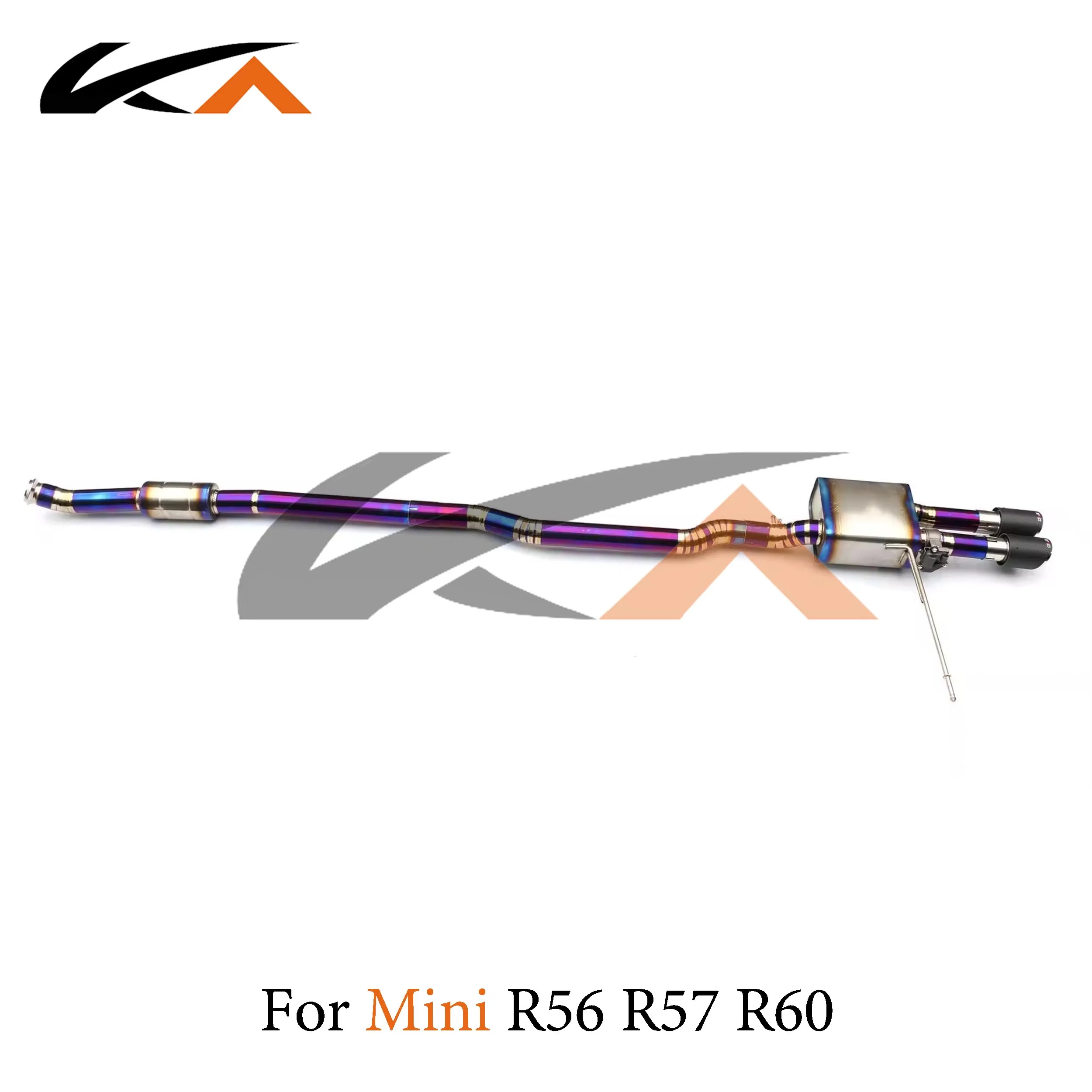 KA Tuning exhaust system titanium alloy catback for Mini Cooper S R56 R57 R60 rear section performance parts muffler valve