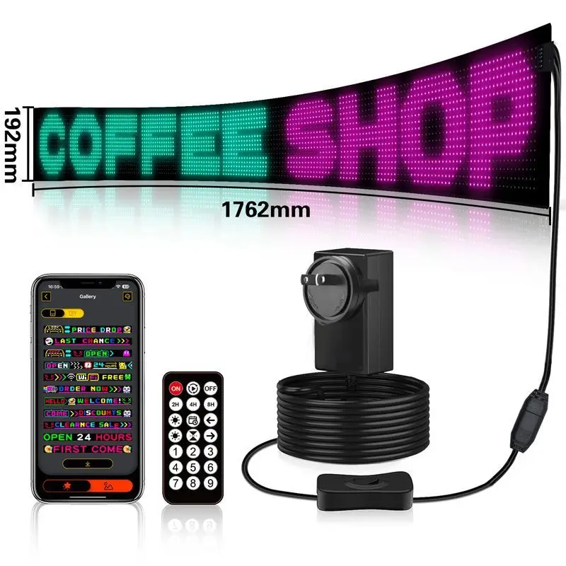 

LED soft screen flexible screen APP Bluetooth editing ultra-thin waterproof