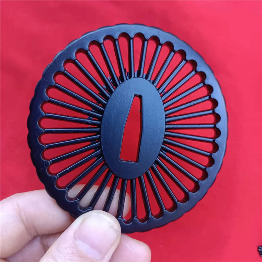 Fine Round Sword's Part Fitting Blade Guard Tsuba Accessory For Japan Katana Sword Sabre Eged  0*