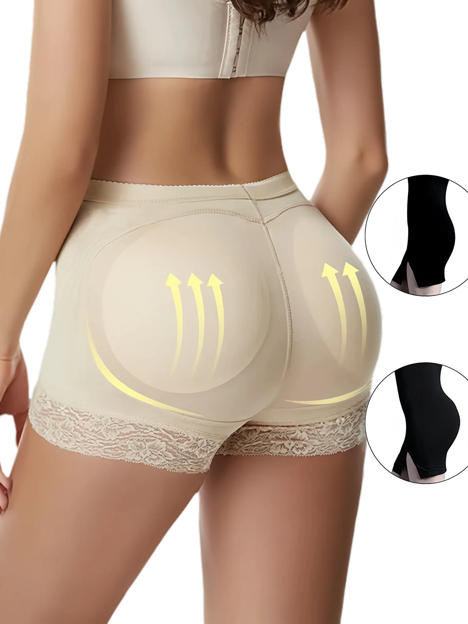 Women Butt Lifter Panty Padded Fake Buttock Body Shaper Underwear Lady Lift Bum High Waist Tummy Control Panties Shapewear