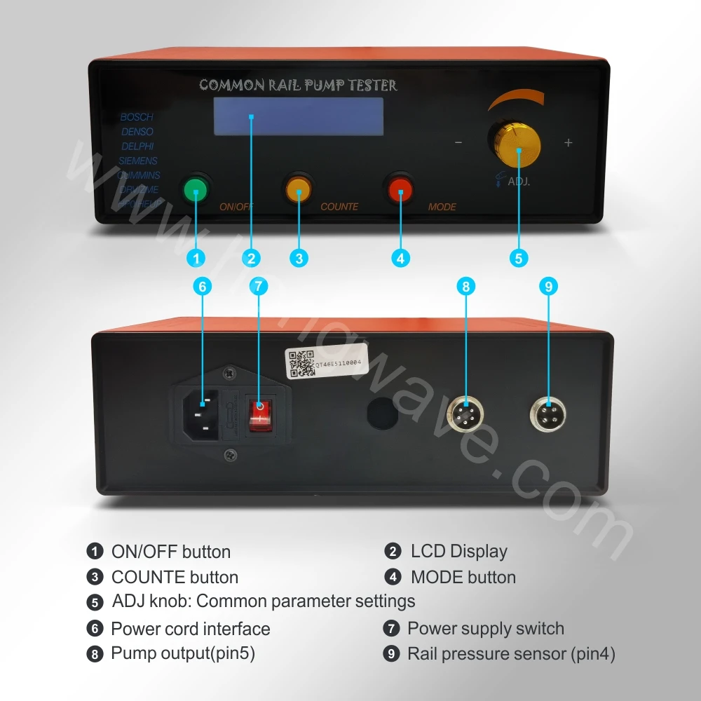 Diesel CRP880 Common Rail Pump Tester For Bosch Denso Delphi CP1 CP2 CP3 HP3 HP4 HP0 Pumps With DRV Function Auto Repair Tools