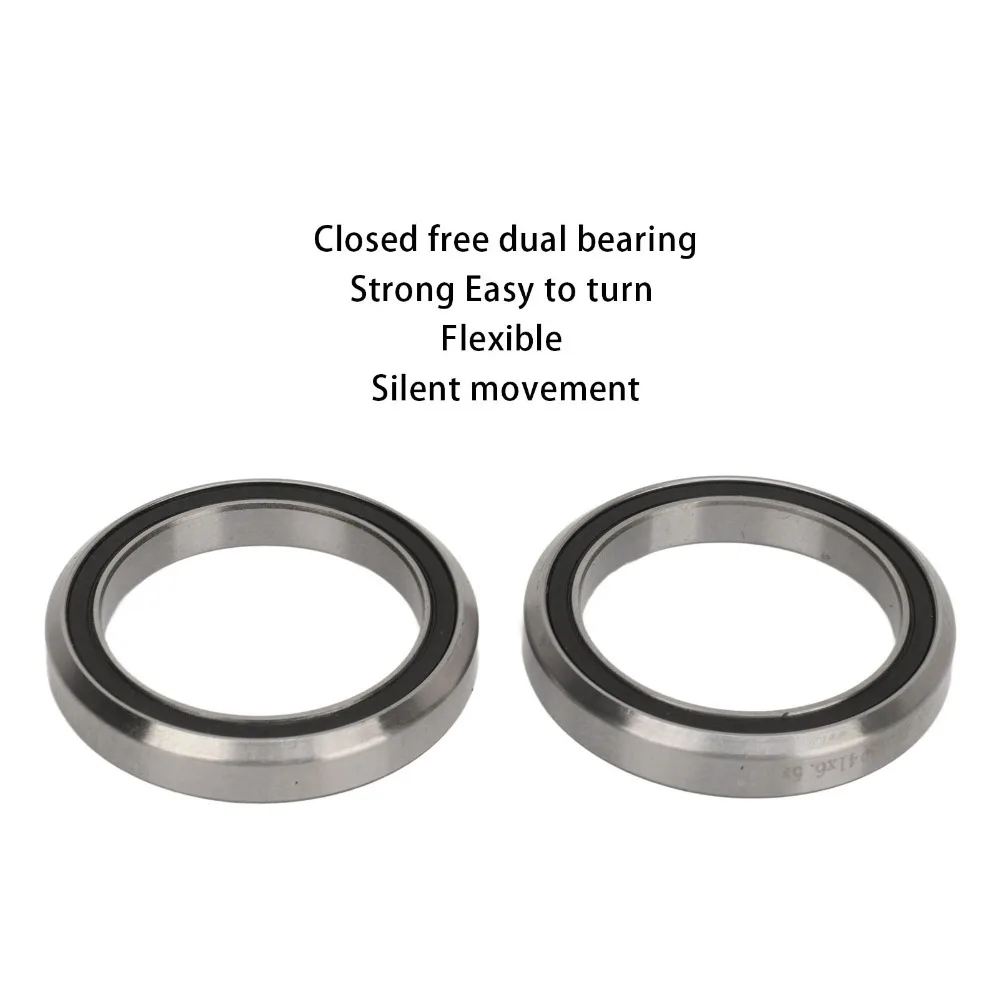 Aluminum Alloy Bicycle Front Fork Bowl Set CNC Machined Lower Cup Bike Headset Front Fork Bowl Set Black
