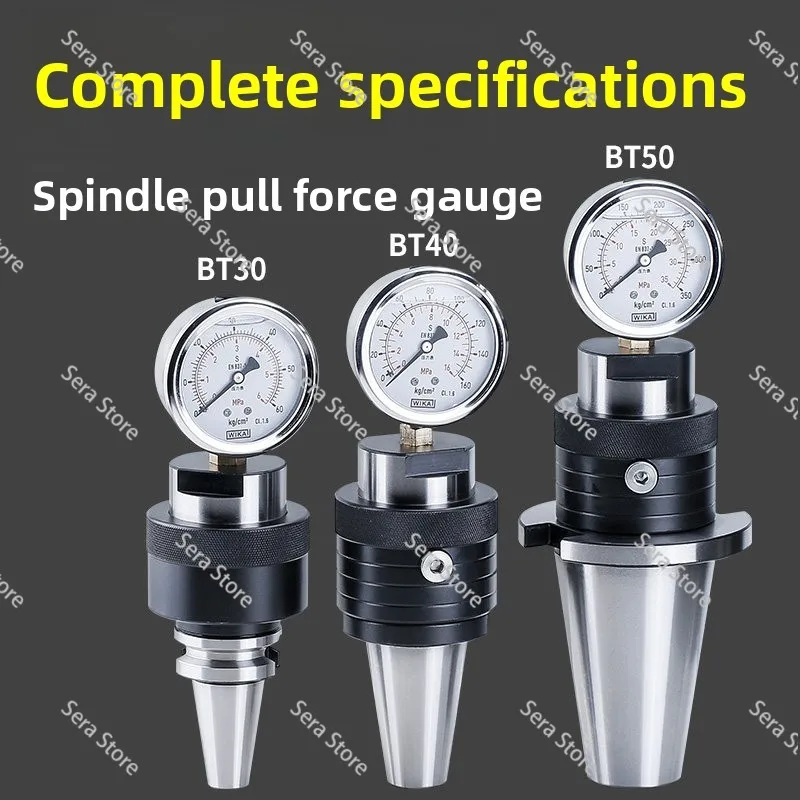 BT30 BT40 BT50 Spindle Tension Gauge Testing Tool Spindle Tension Meter Hydraulic Testing Instrument Dynamometer Tester 20CrMnTi
