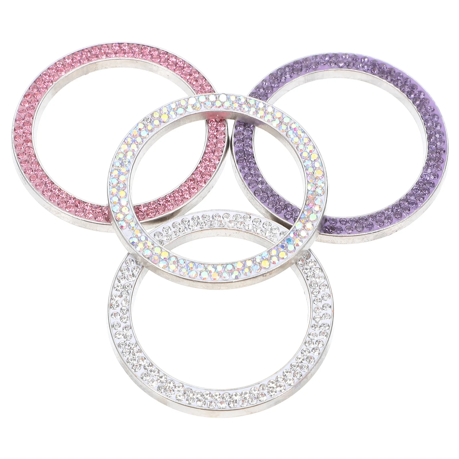 

Car Starter Decorative Ring Cars Accessories Cute Decorate Pp One-button Decoration