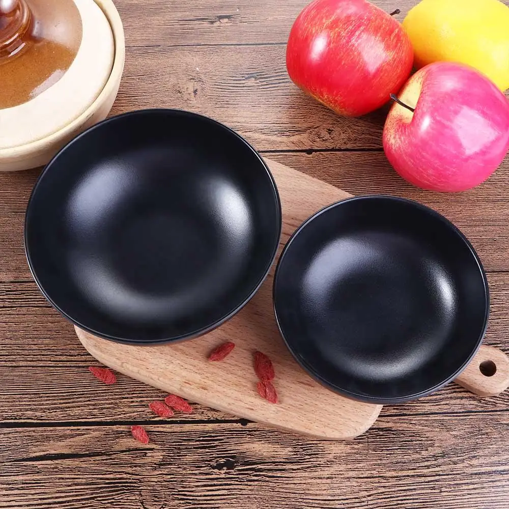 1 PCS Easy Cleaning Ramen Bowl Creative Imitation Porcelain Dull Polish Soup Bowls Durable Food Container