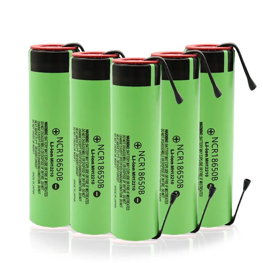 NCR18650B 3.7V 3400mAh 18650 Rechargeable Lithium Battery for 18650 Battery + DIY Nickel Piece