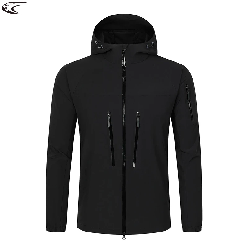 

LNGXO Men's Women's Waterproof Hiking Jackets Sun Protective Camping Trekking Mountaineering Raincoat Unisex Stretch Windbreaker