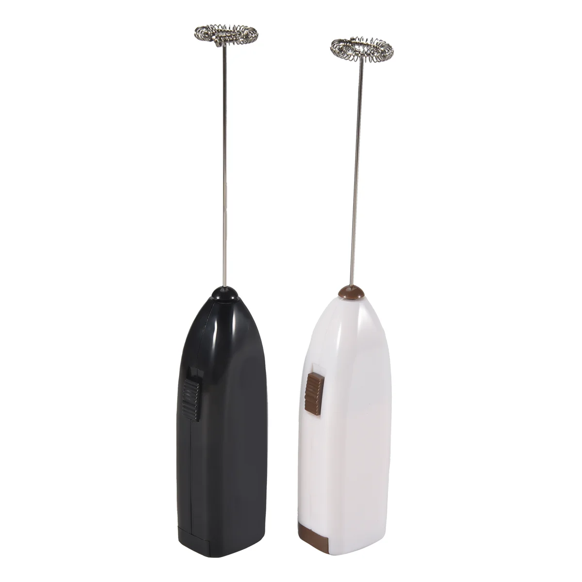 2 Pcs Handheld Milk Frother Mini Electric Drink Mixer with Stainless Steel Whisk for Drink,Hot Chocolate,Coffee,MilkN02R
