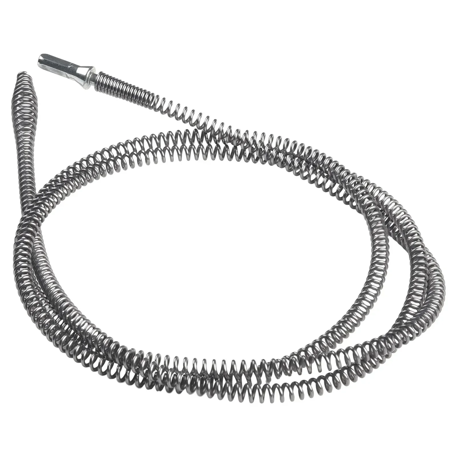 1Pc Drainer Pipe Dredging Tool Drill Connector Rod Spring Pipe Sewer Unblocker 3/2/1M Manganese Steel For Bathroom Kitchen