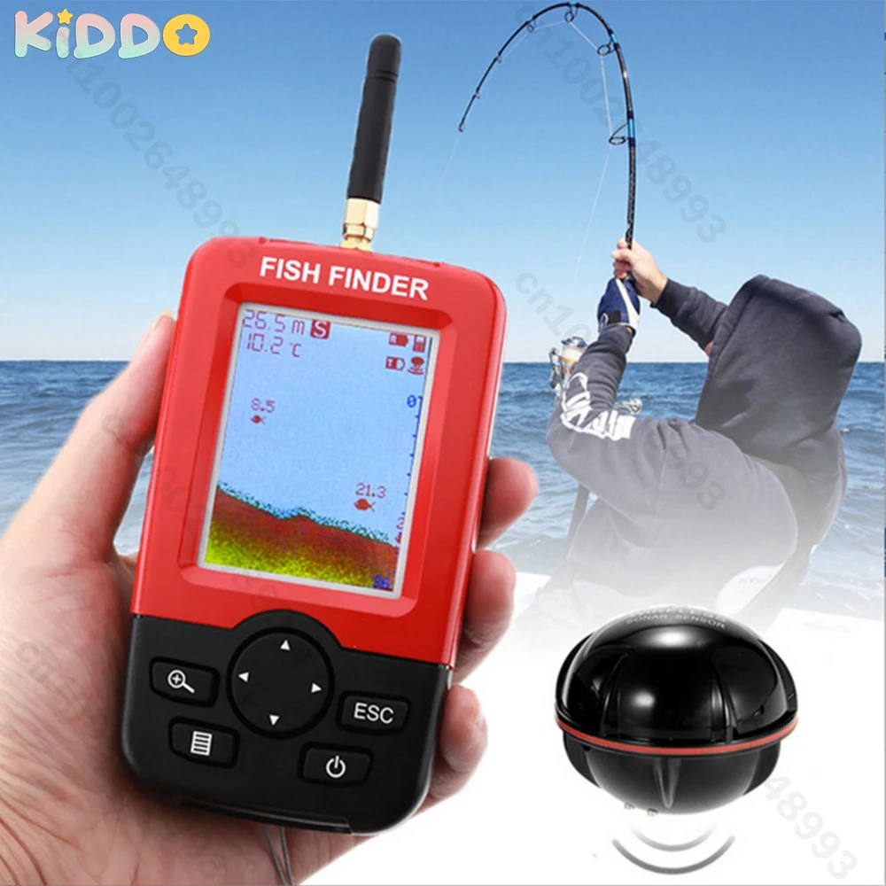 

Wireless Sonar Fishing Alert Fish Finder Underwater Visual HD Echo Sounder Fishing Finder Portable Fish Finder Christmas