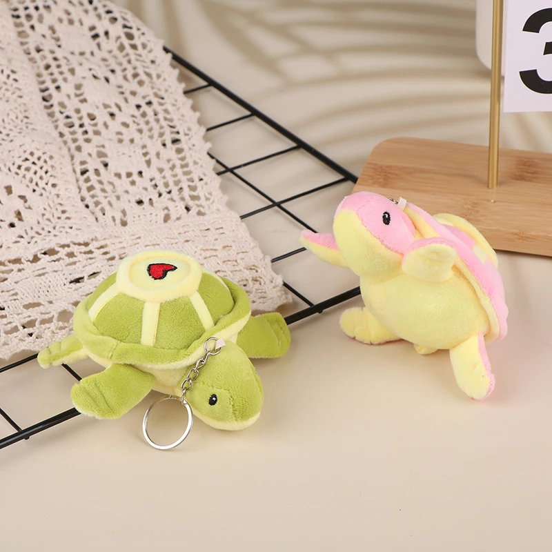 Kawaii Sea Turtle Plush Doll Stuffed Animal Doll Keychain Cartoon Turtle Plush Toys Backpack Pendant For Children Gifts