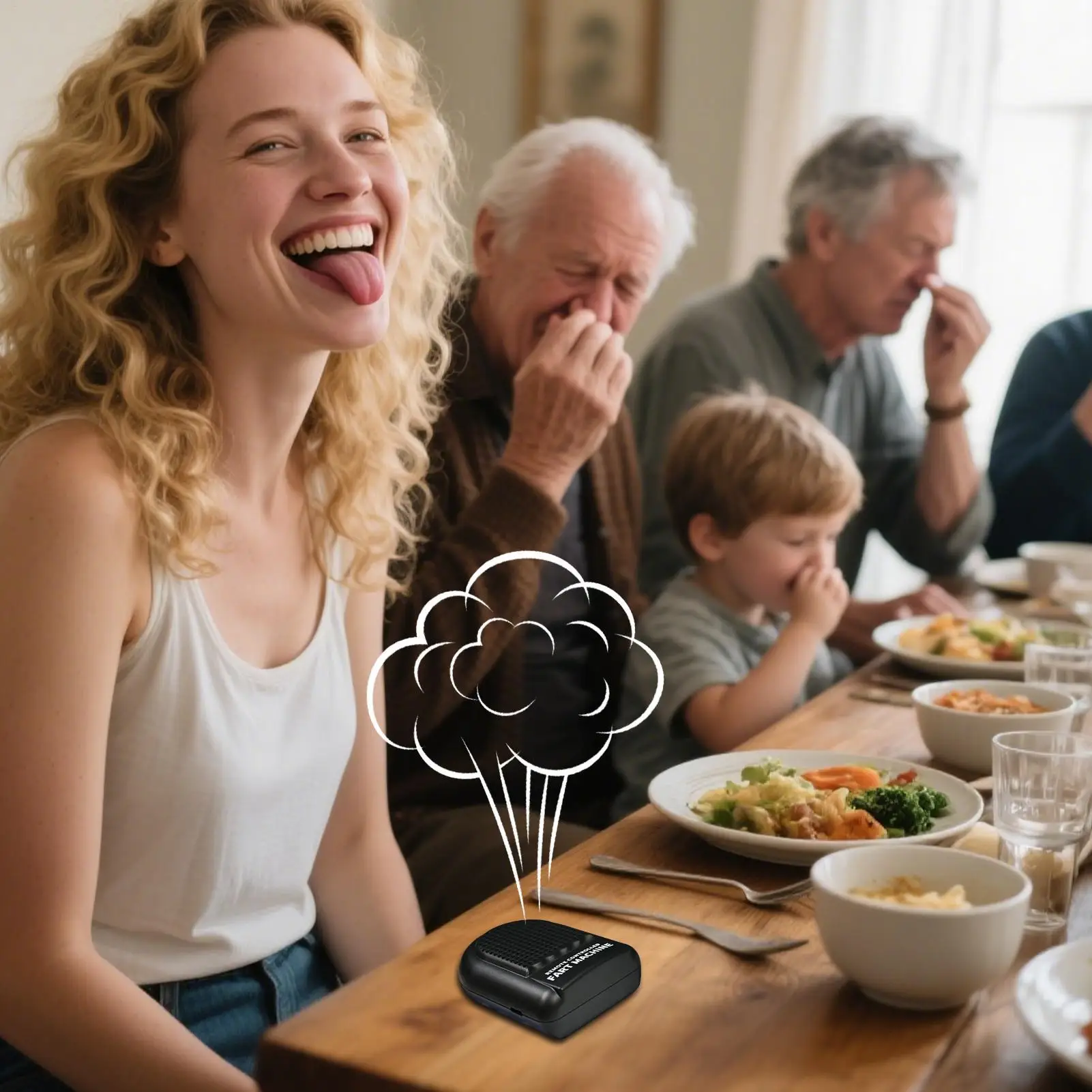 

Electronic Fart Sound Machine Remote Control Prank Noise Maker RC Farting Box for Trick Spoof Gifts for Christmas Funny Presents